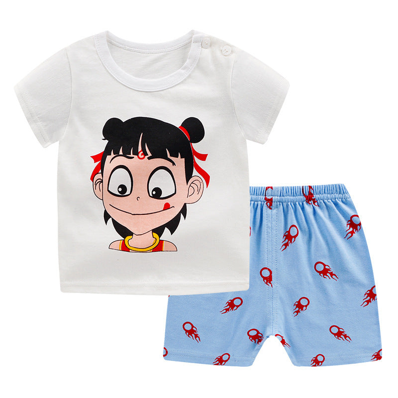 Children's summer short sleeve suit