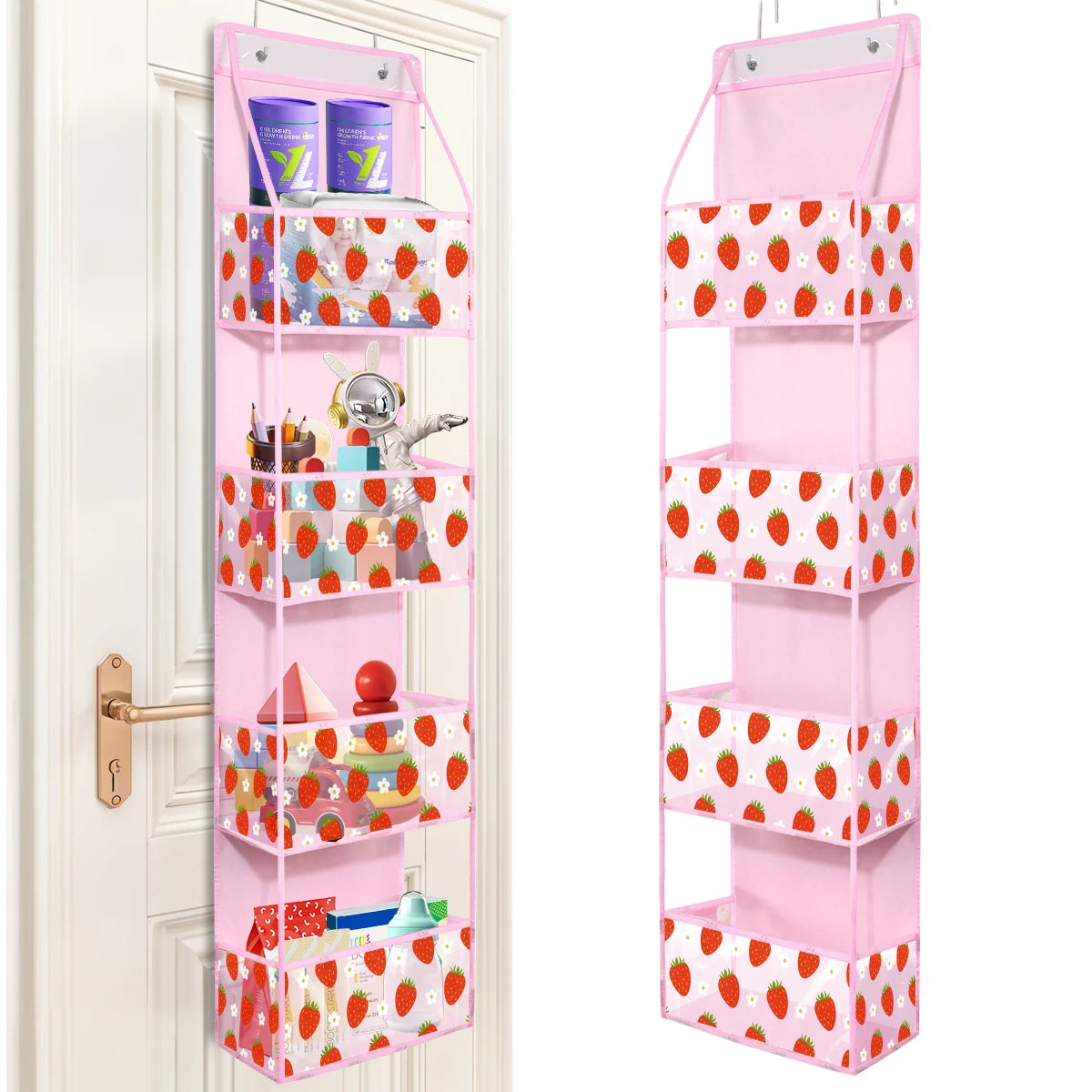 4/6 Layer Over-the-Door Hanging Organizer – Wall Storage for Bathroom, Closet, Nursery, or Bedroom