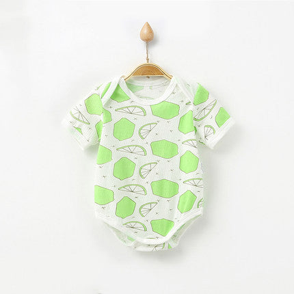 Children's Clothes Short Sleeve Khaki Triangle Climbing One Piece