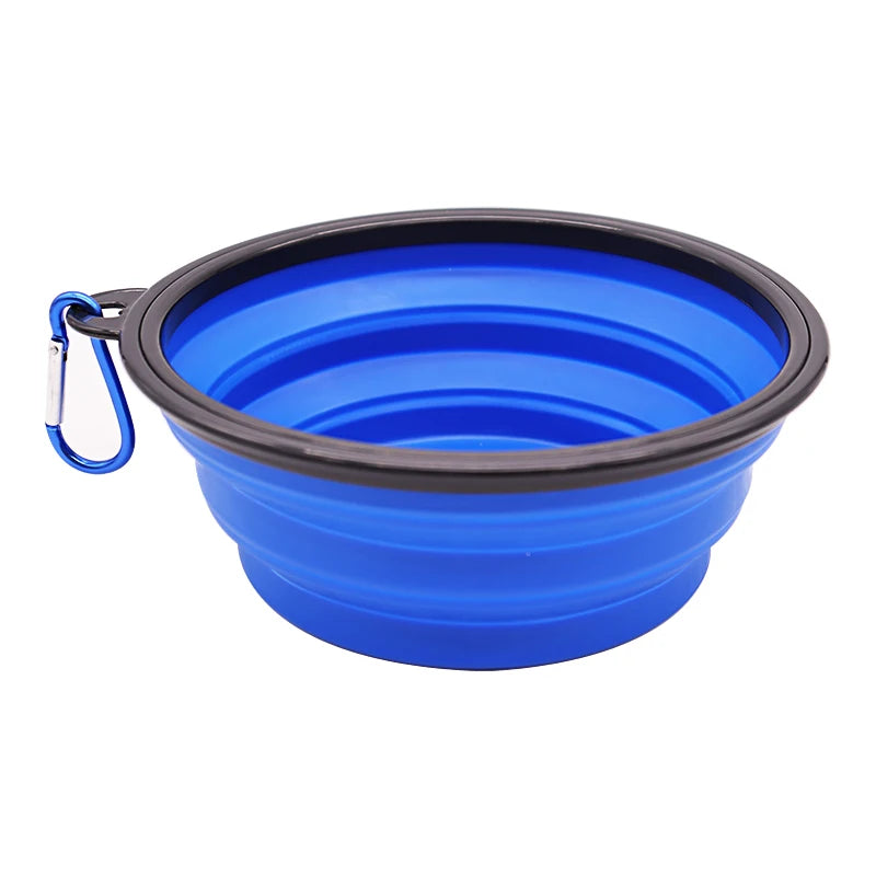 TPR Foldable Dog Bowl | Collapsible Pet Food Water Dish | Flexible, BPA-Free & Portable for Travel