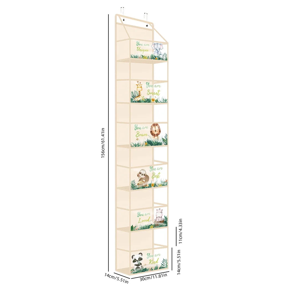 4/6 Layer Over-the-Door Hanging Organizer – Wall Storage for Bathroom, Closet, Nursery, or Bedroom