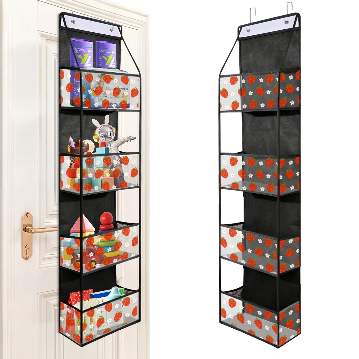4/6 Layer Over-the-Door Hanging Organizer – Wall Storage for Bathroom, Closet, Nursery, or Bedroom