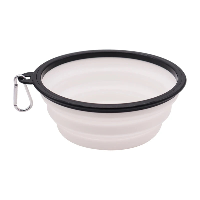 TPR Foldable Dog Bowl | Collapsible Pet Food Water Dish | Flexible, BPA-Free & Portable for Travel