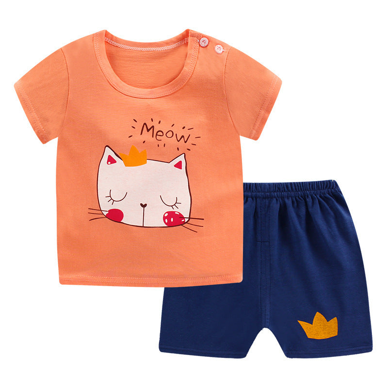 Children's summer short sleeve suit