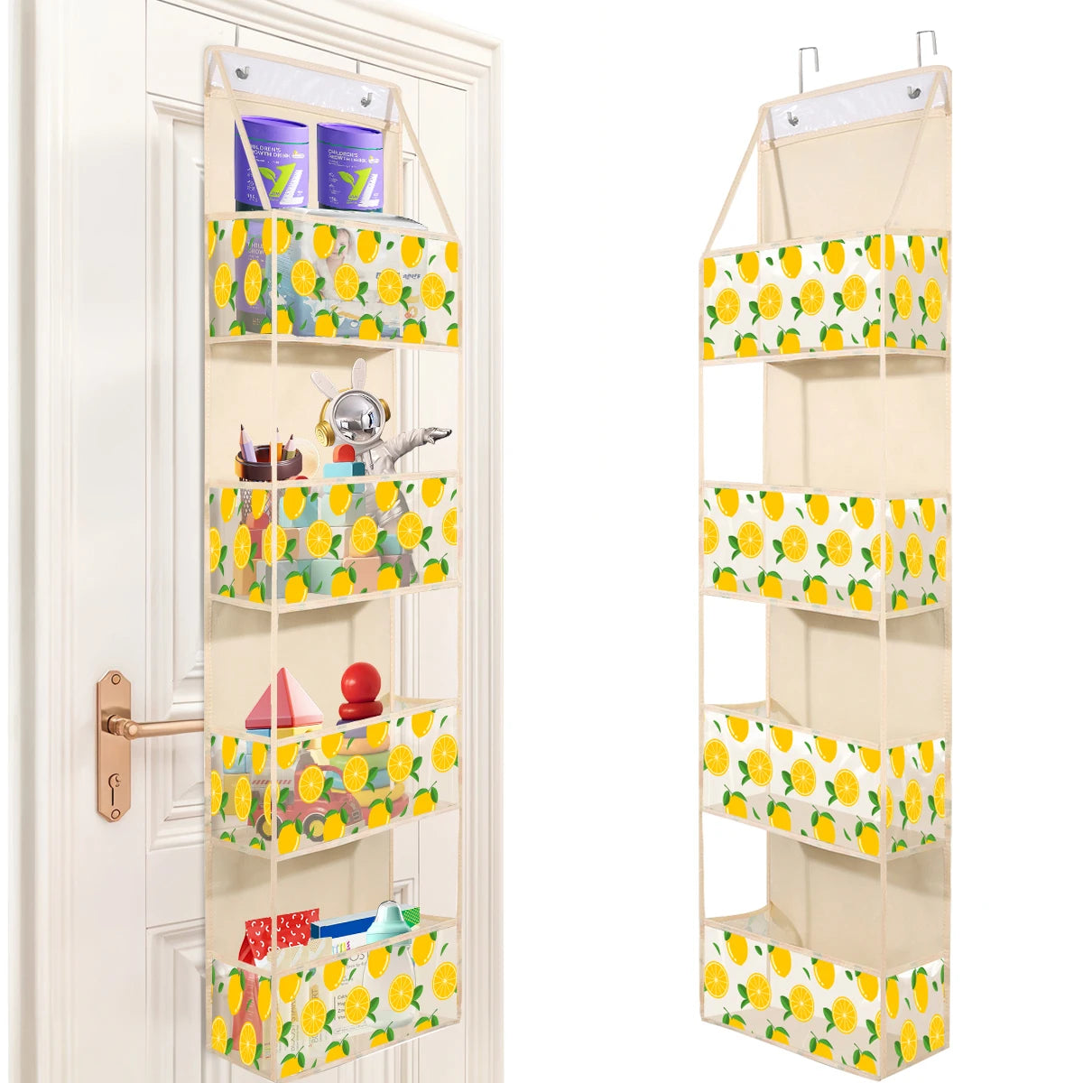 4/6 Layer Over-the-Door Hanging Organizer – Wall Storage for Bathroom, Closet, Nursery, or Bedroom