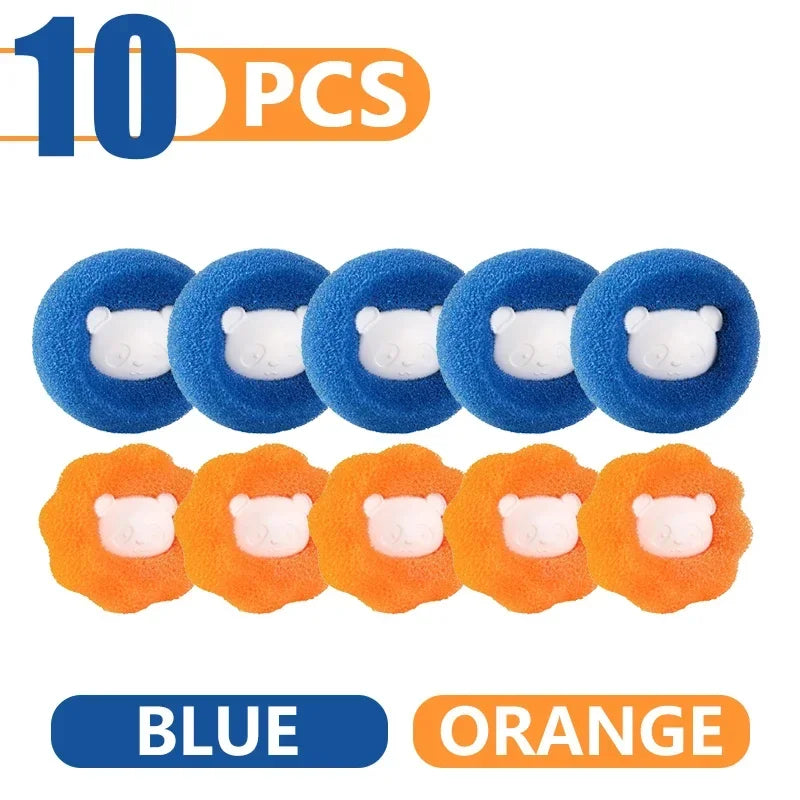 Reusable Laundry Balls Pet Hair Collector โ Washing Machine Lint & Fur Remover for Clothes