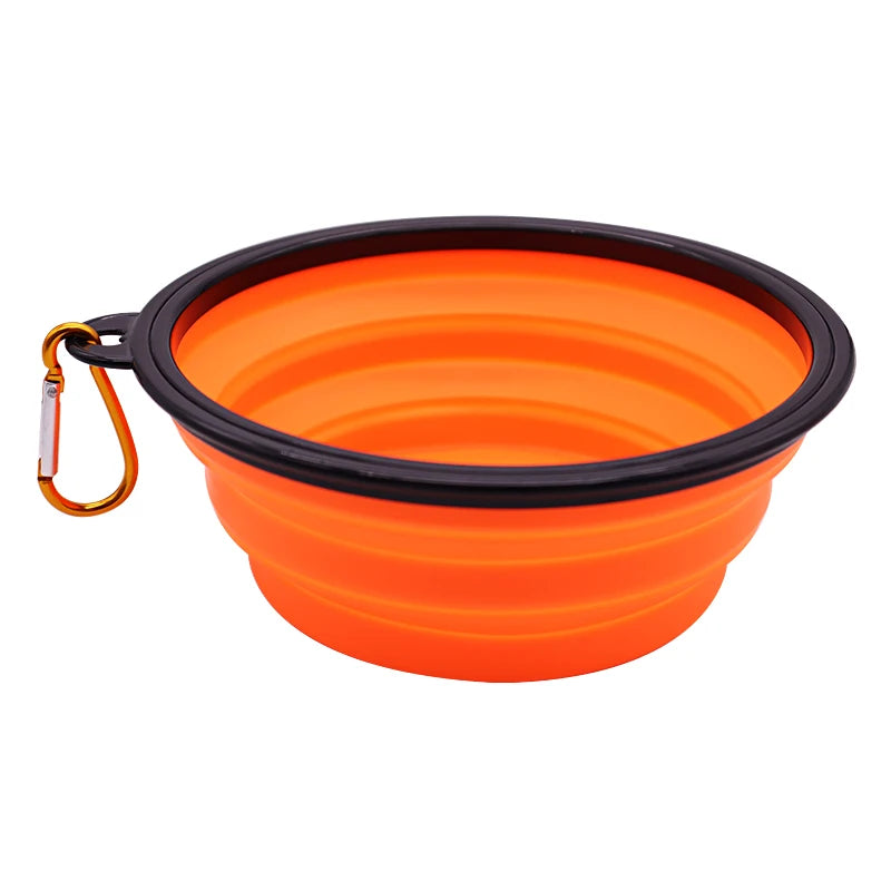 TPR Foldable Dog Bowl | Collapsible Pet Food Water Dish | Flexible, BPA-Free & Portable for Travel