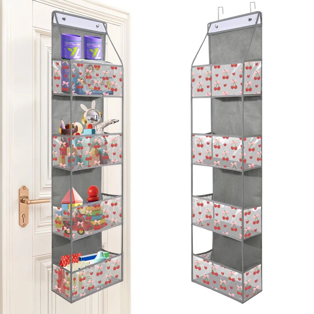 4/6 Layer Over-the-Door Hanging Organizer – Wall Storage for Bathroom, Closet, Nursery, or Bedroom
