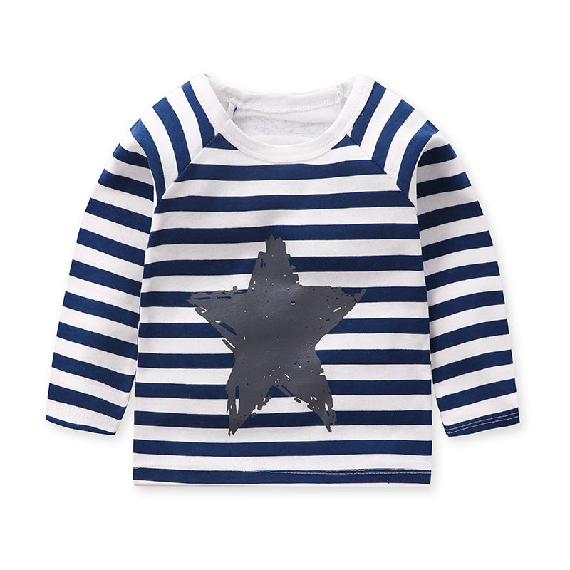 Long Sleeve Round Neck Children's Underwear Top