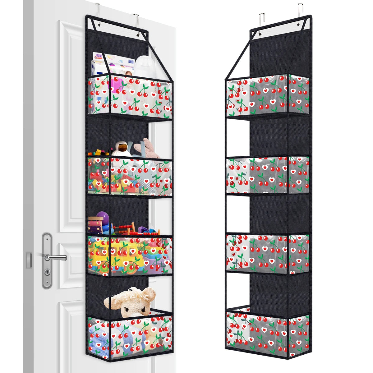 4/6 Layer Over-the-Door Hanging Organizer – Wall Storage for Bathroom, Closet, Nursery, or Bedroom