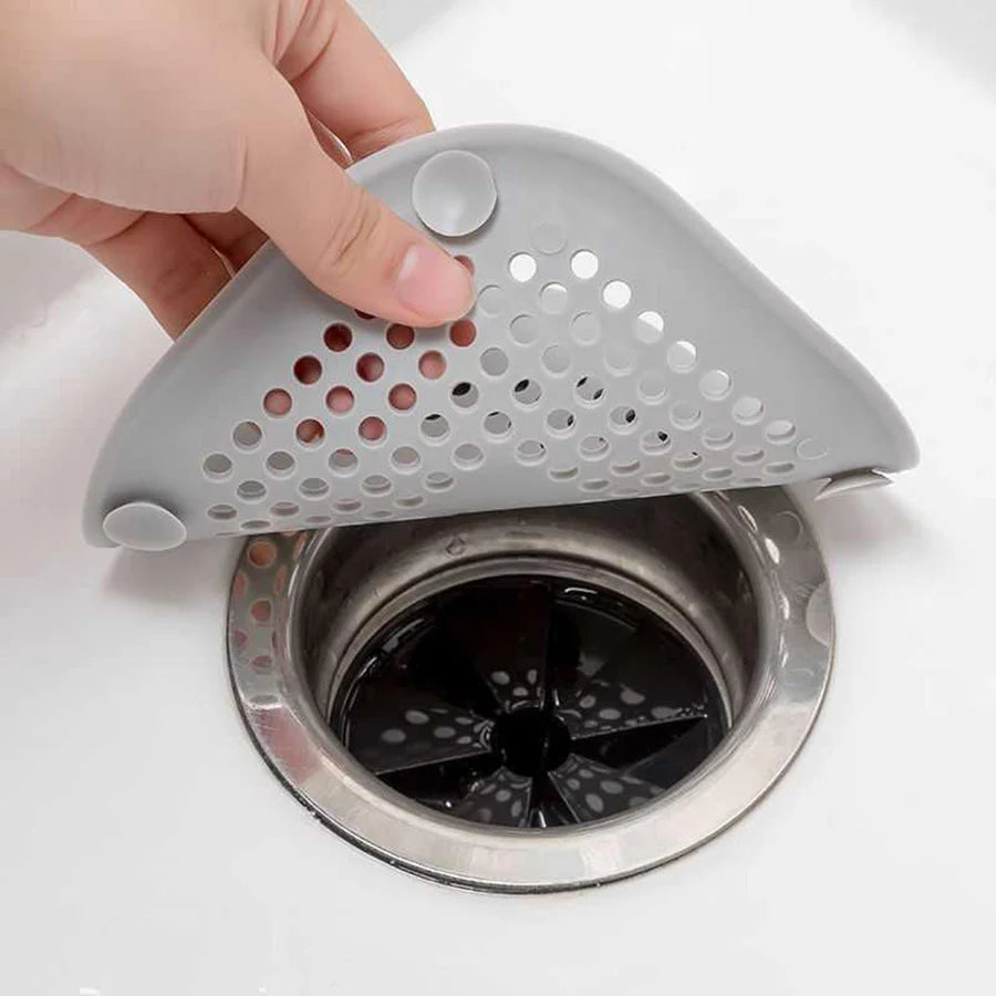 Square Silicone Floor Drain Sticker – Bathroom Hair Filter & Sewer Drain Cover, Non-Slip Floor Drain Mat
