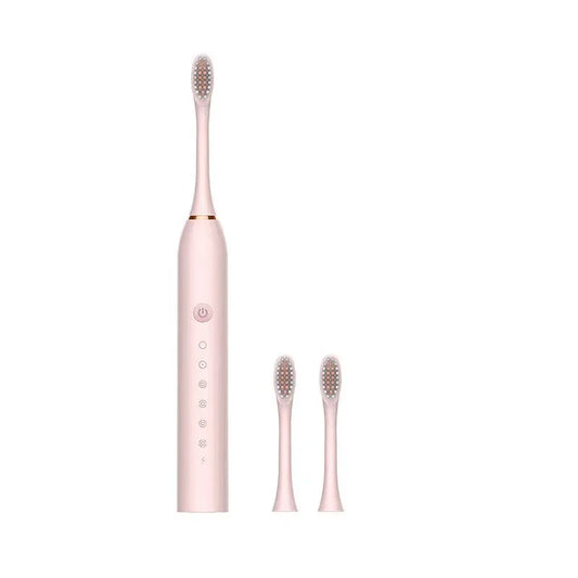 Electric Ultrasonic Toothbrush with Six Speed Modes – Soft Hair, USB Rechargeable, Waterproof Adult Tooth Cleaner – Automatic Couple Set