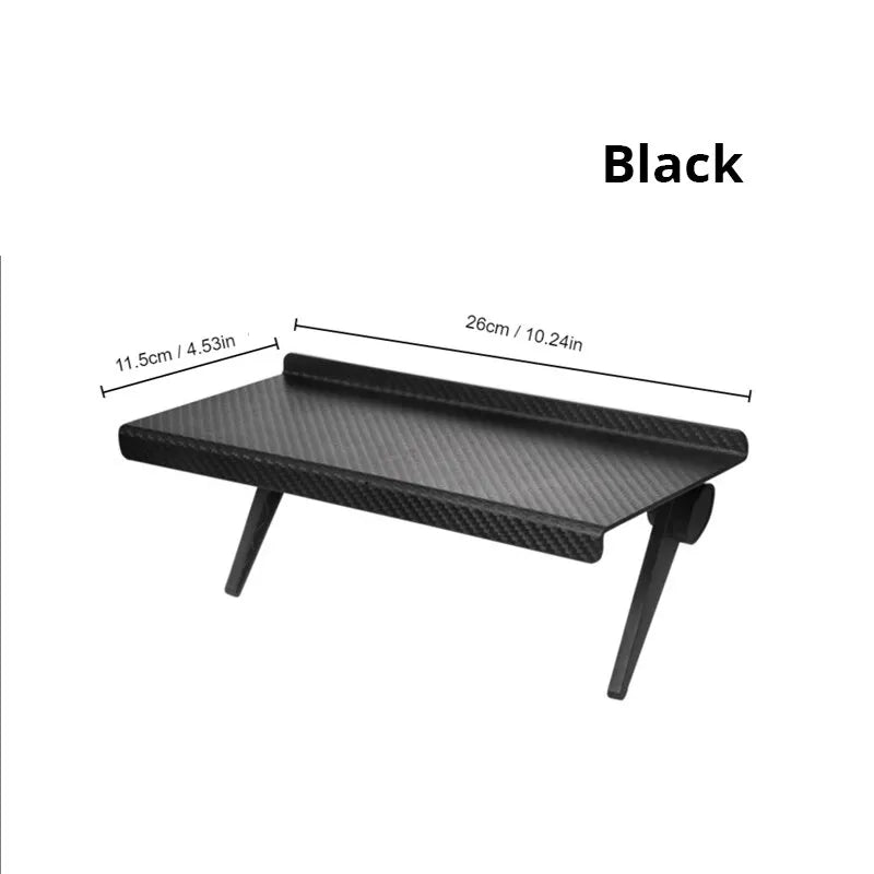 1pc Adjustable TV Set Top Box Storage Rack – Multi-Functional Hanging Organizer for Remote, Router & Small Accessories (White/Black)
