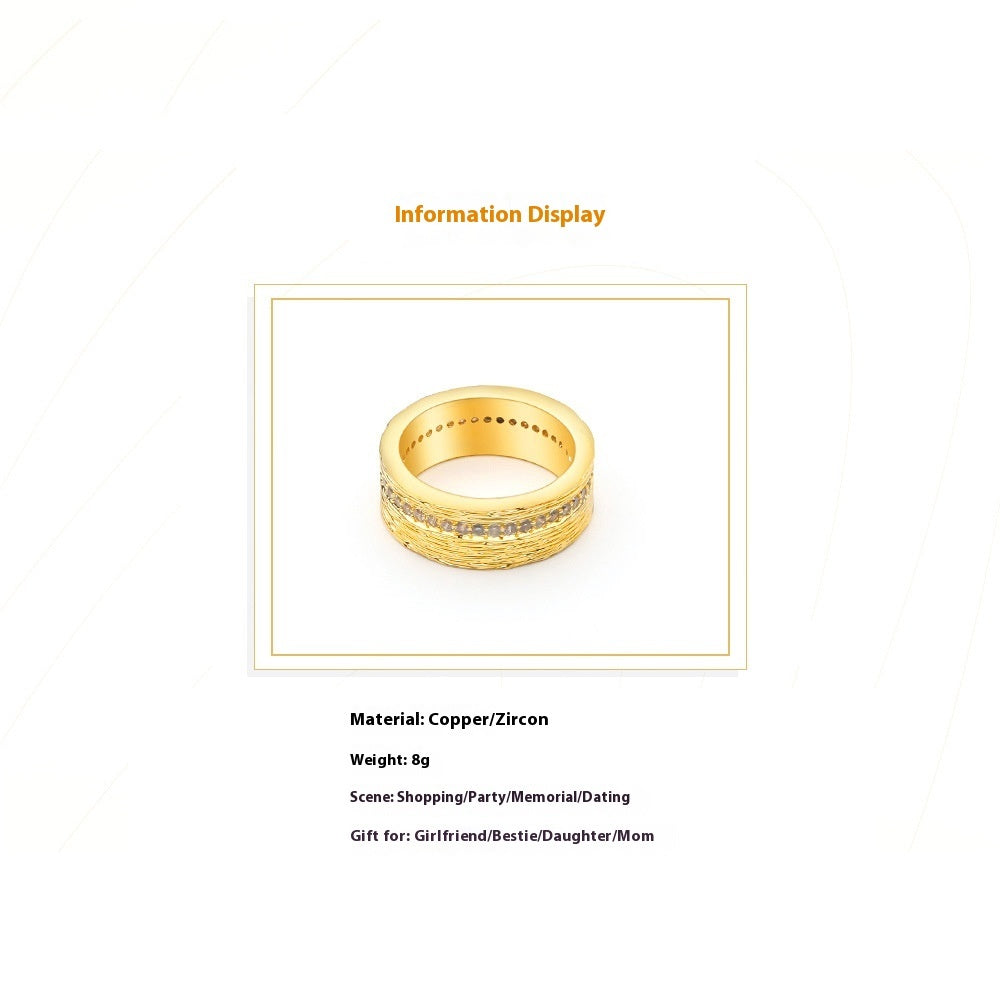 Fashion Personality Life Love Zircon Ring