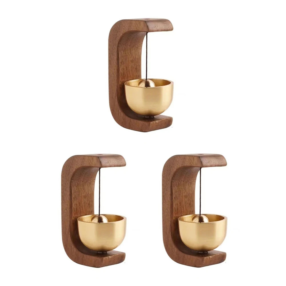 Wireless Doorbell with Wooden Wind Chimes – Decorative Entrance Bell for Home Opening & Decoration