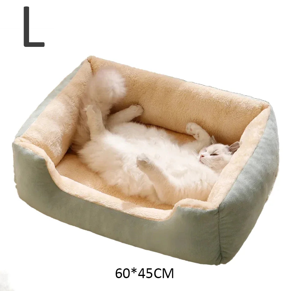 Cozy Pet Bed for Cats & Dogs – Soft Cushioned Basket & Habitat for Pets
