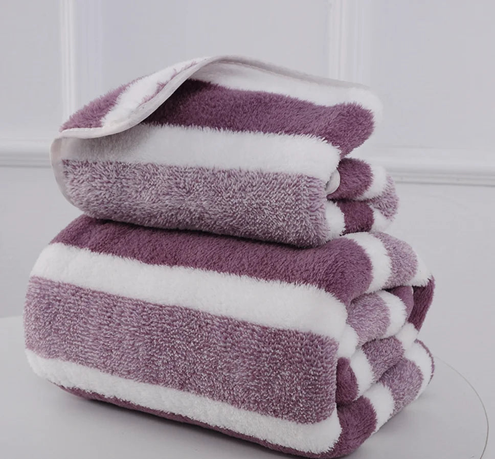 1PC Thickened Absorbent Bath Towel – Soft Face Towel for Home Use