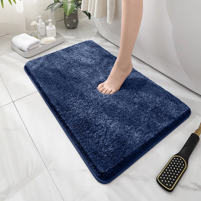 Ultra-Soft Plush Floor Mat – Non-Slip Water-Absorbent Rug for Bathroom, Bedroom & Living Room