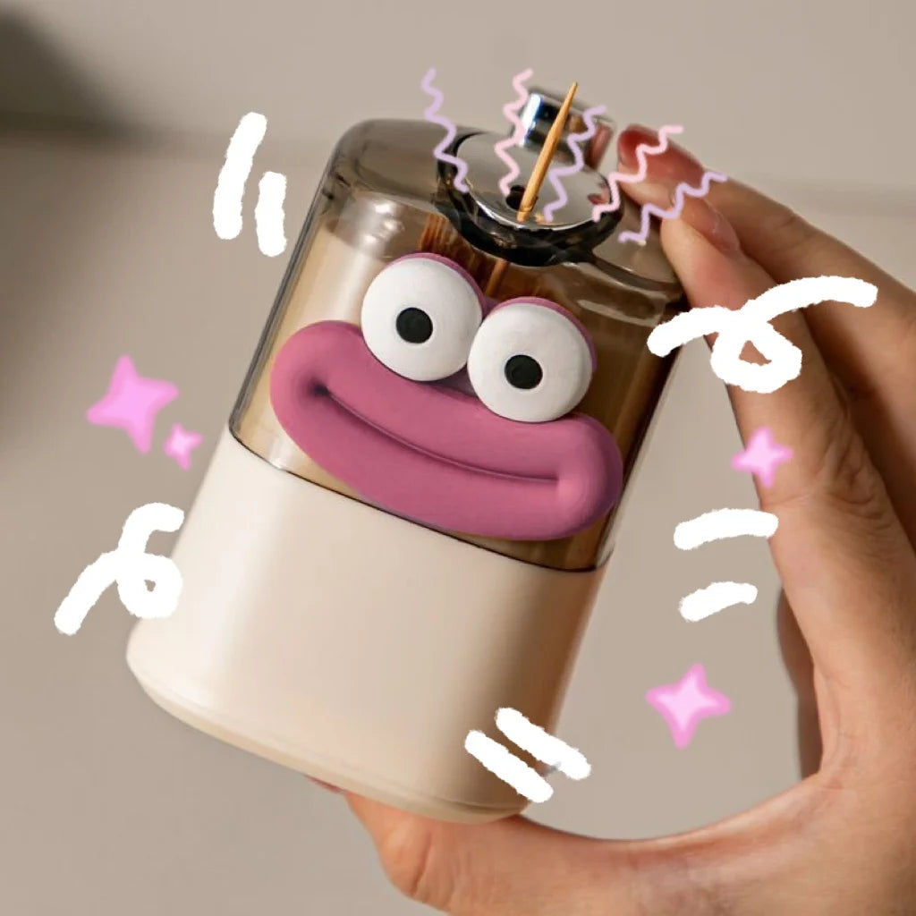 Automatic Pop-up Toothpick Box – Creative Push-Type Toothpick Holder for Home, Dining & Living Room