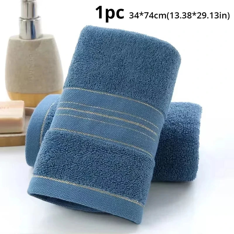 1PC Thickened Absorbent Bath Towel – Soft Face Towel for Home Use