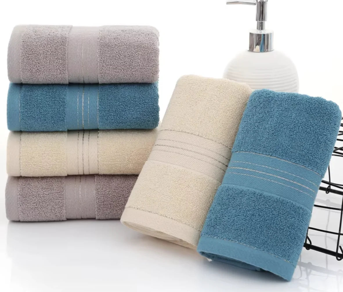 1PC Thickened Absorbent Bath Towel – Soft Face Towel for Home Use