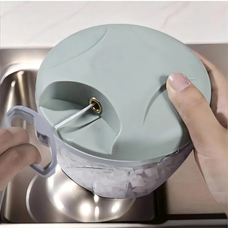 Manual Ginger & Garlic Grinder – Multifunctional Handheld Vegetable & Meat Chopper