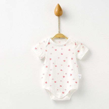Children's Clothes Short Sleeve Khaki Triangle Climbing One Piece
