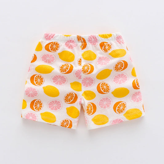 Boys Summer Cotton Thin Open Crotch Shorts