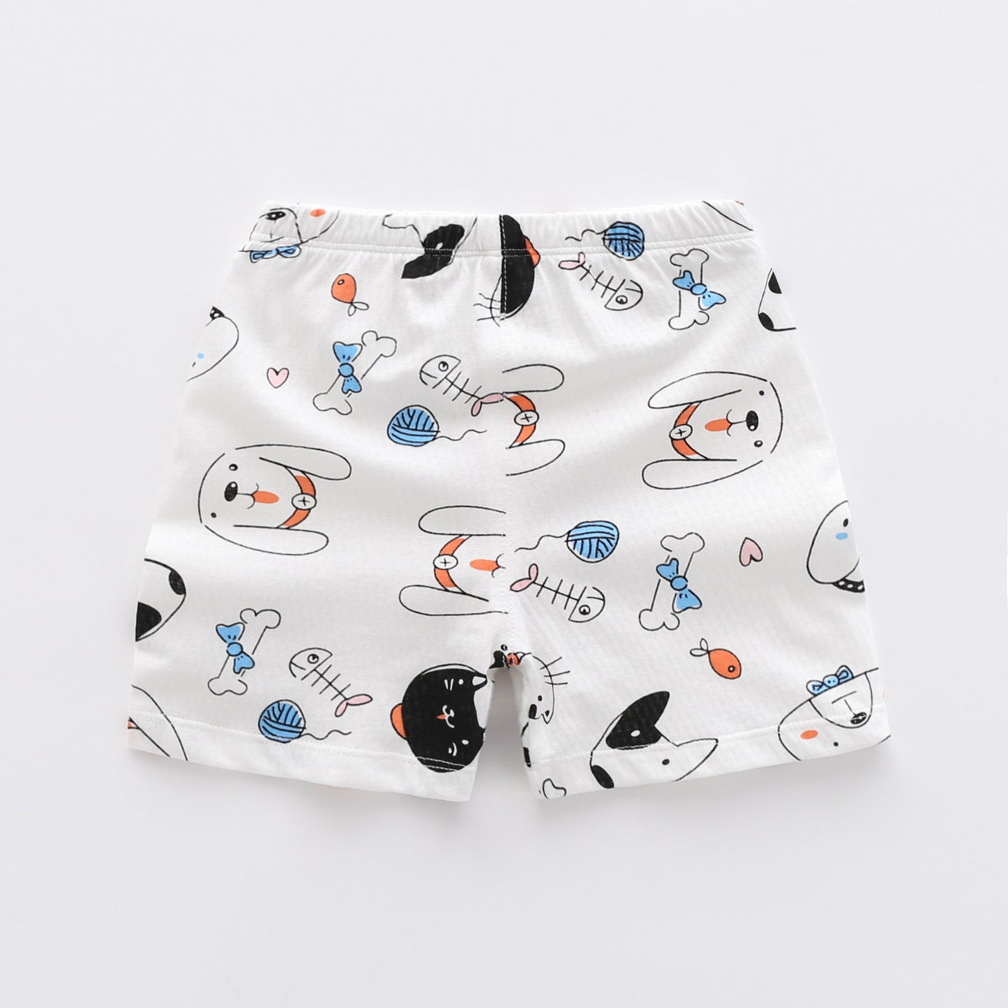 Boys Summer Cotton Thin Open Crotch Shorts