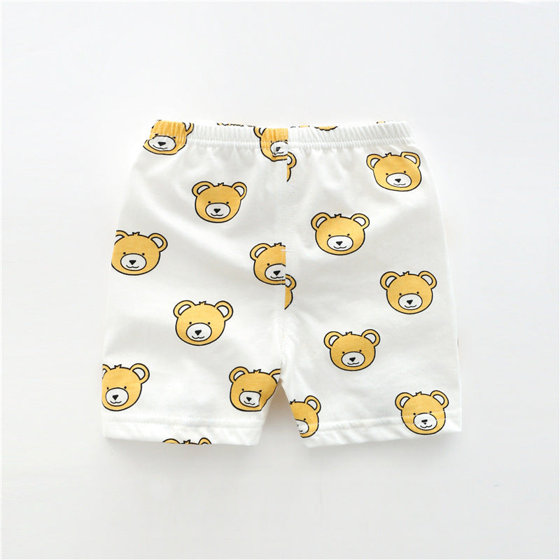 Boys Summer Cotton Thin Open Crotch Shorts
