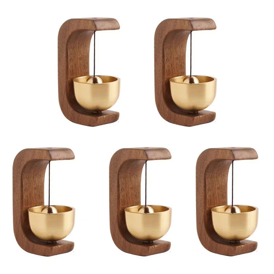 Wireless Doorbell with Wooden Wind Chimes – Decorative Entrance Bell for Home Opening & Decoration