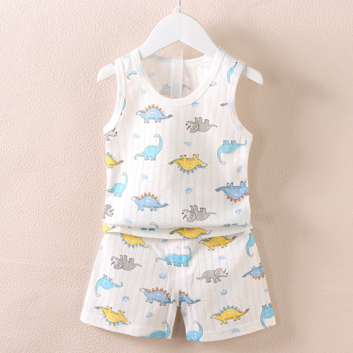 Fashion Children's Sleeveless Vest Shorts Set