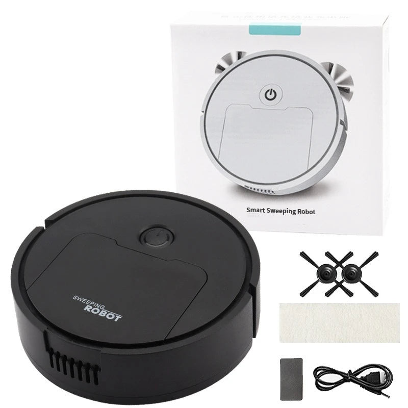 3-in-1 Intelligent Suction Sweeping Mop Robot – Automatic Mini Vacuum Cleaner for Lazy Home Cleaning