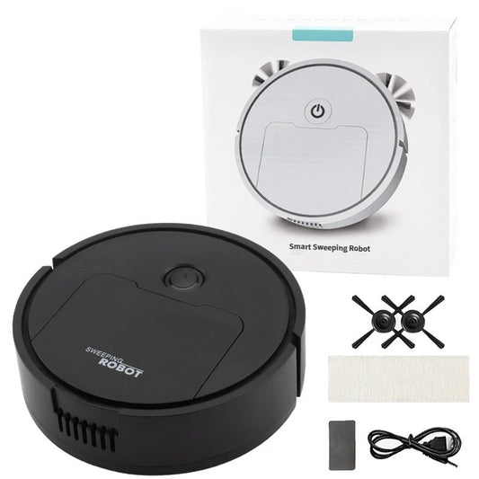 3-in-1 Intelligent Suction Sweeping Mop Robot – Automatic Mini Vacuum Cleaner for Lazy Home Cleaning