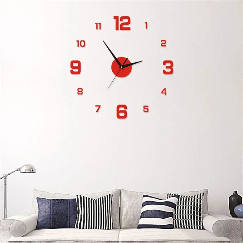 Luminous Digital DIY Stereoscopic Wall Clock – Silent, Modern Home Decoration for Living Room & Bedroom