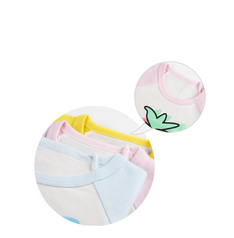 Long Sleeve Round Neck Children's Underwear Top
