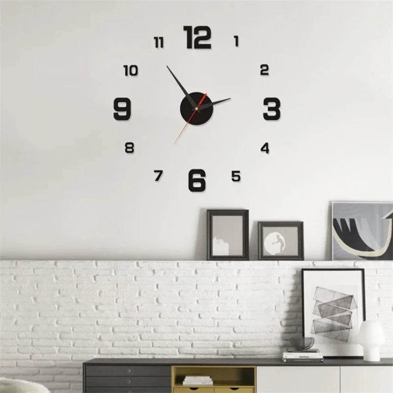 Luminous Digital DIY Stereoscopic Wall Clock – Silent, Modern Home Decoration for Living Room & Bedroom