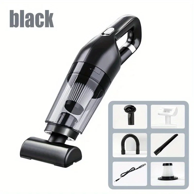 Handheld Rechargeable Vacuum Cleaner – Portable Wireless Dust Catcher for Home & Car, Dual Purpose 10000PA Suction