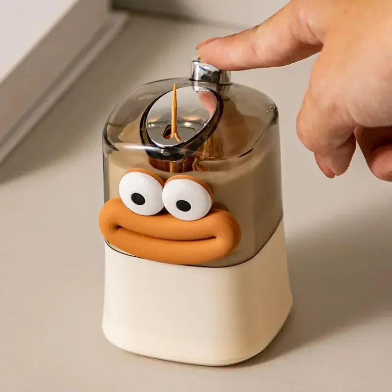Automatic Pop-up Toothpick Box – Creative Push-Type Toothpick Holder for Home, Dining & Living Room