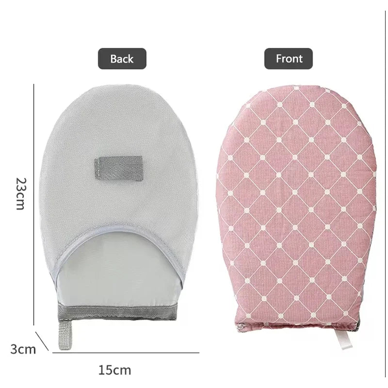 1PC Fabric Handheld Ironing Board with Insulated Gloves – Small Home Ironing Tray for Household Use
