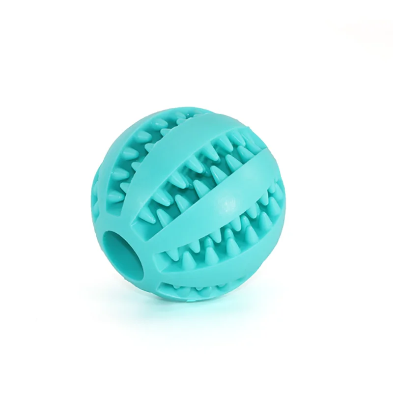 Dog Ball Toy for Small Dogs – Interactive Chew & Tooth Cleaning Rubber Ball