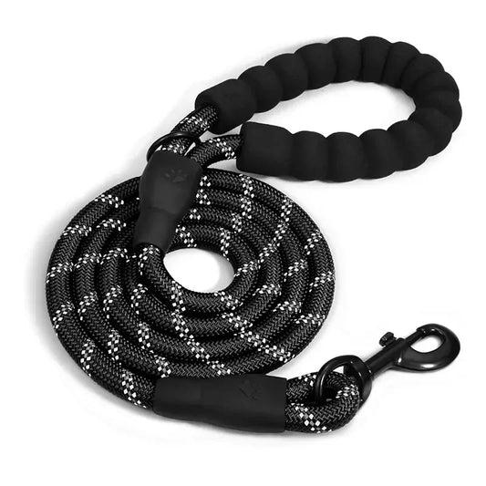Reflective Dog Leash – Durable Traction Rope with Padded Handle for Small to Large Dogs