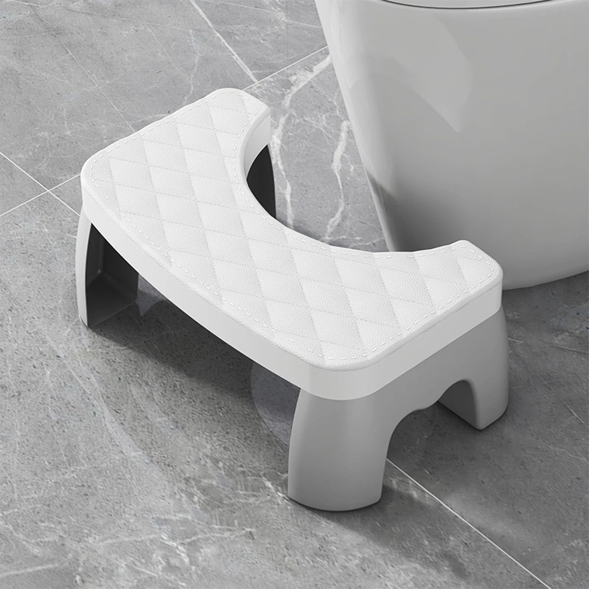 1PC Thick Anti-Slip Toilet Stool - Ergonomic Squatting Footstool for Bathroom, Adult Squat Potty