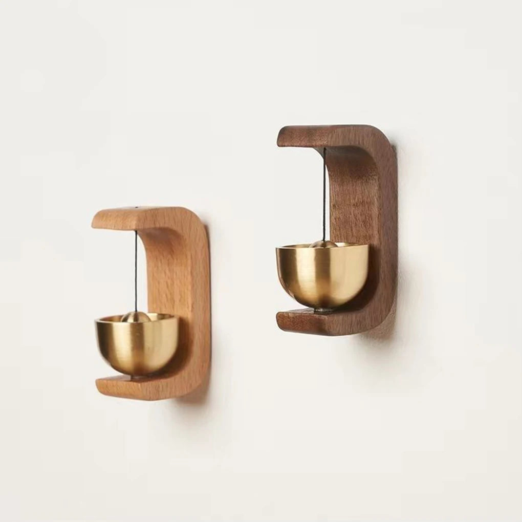 Wireless Doorbell with Wooden Wind Chimes – Decorative Entrance Bell for Home Opening & Decoration