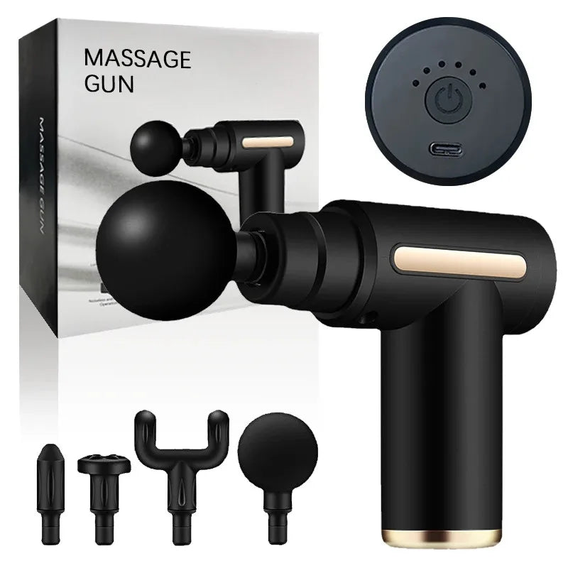 Massage Gun Muscle Relaxation Massage Equipment Neck Membrane Rob Cervical Spine Massage Instrument Mini Fascia Gun Wireless