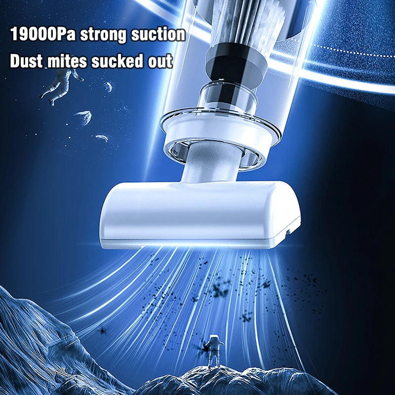 Handheld Rechargeable Vacuum Cleaner – Portable Wireless Dust Catcher for Home & Car, Dual Purpose 10000PA Suction