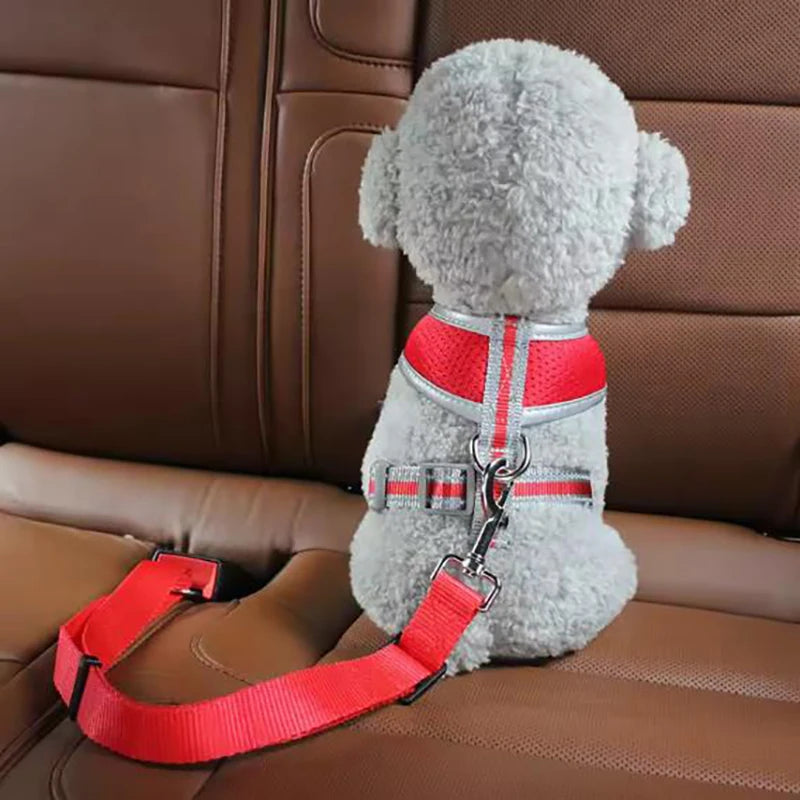 Dog seat belts hot sale pet car seat belt retractable leash dog carrier safety convenient dog leash supplies