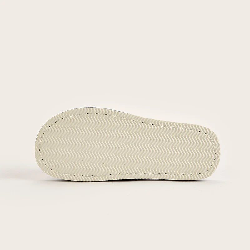 Breathable Linen Home Slippers – Open-Toe Indoor Shoes for Men & Women (Spring/Summer Comfort)