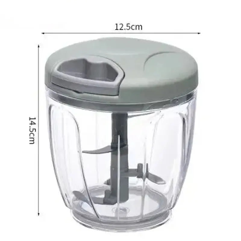 Manual Ginger & Garlic Grinder – Multifunctional Handheld Vegetable & Meat Chopper