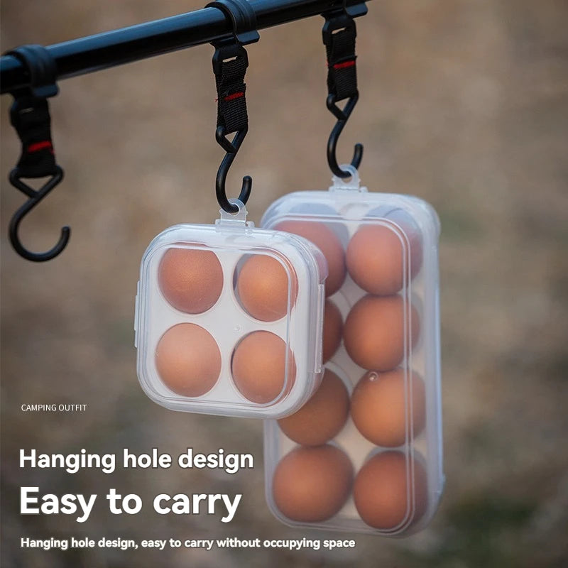 Outdoor Shockproof Egg Storage Box – Portable Shatterproof Plastic Egg Tray for Camping, Travel & Home Use